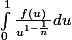  \int_0^{1} \frac{f(u)}{u^{1-\frac{1}{n}}}du